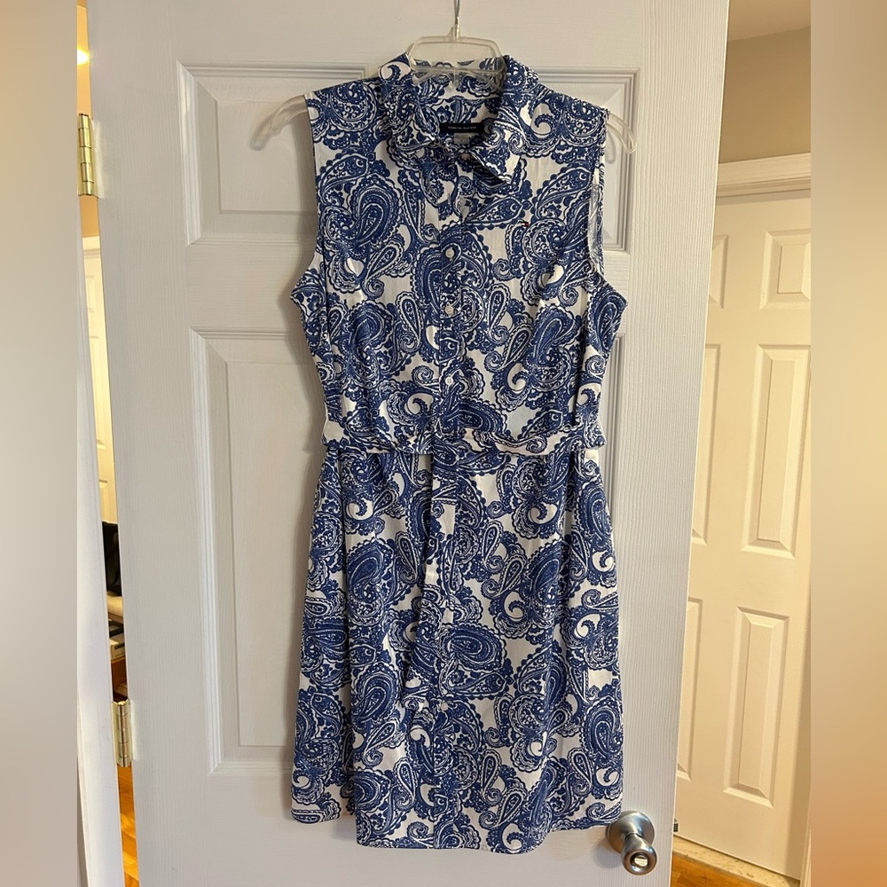 Tommy Hilfiger Blue and White Sheath Dress New in Bag - Picture 3 of 8